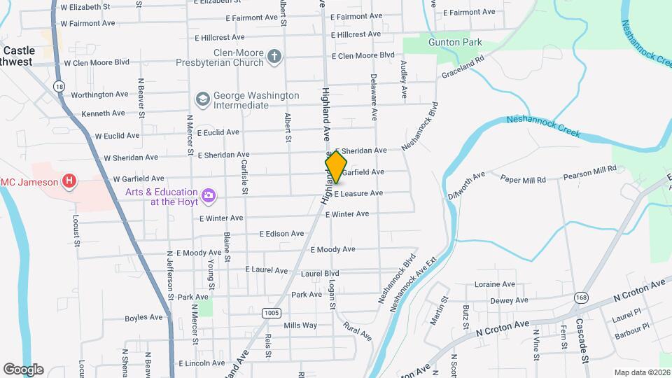 1202 Highland Ave Map and Location Details