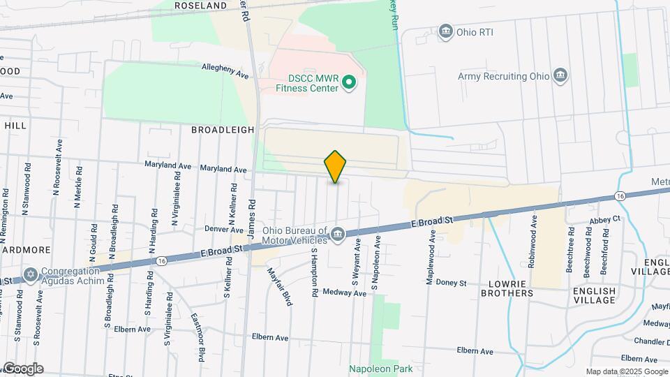 99 N Waverly St Map and Location Details