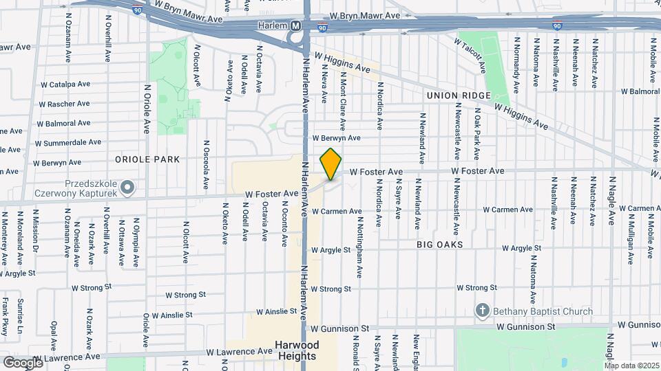 7121 W Foster Pl Map and Location Details