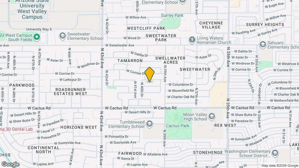4008 W Bloomfield Rd Mapa y Detalles de la Ubicación