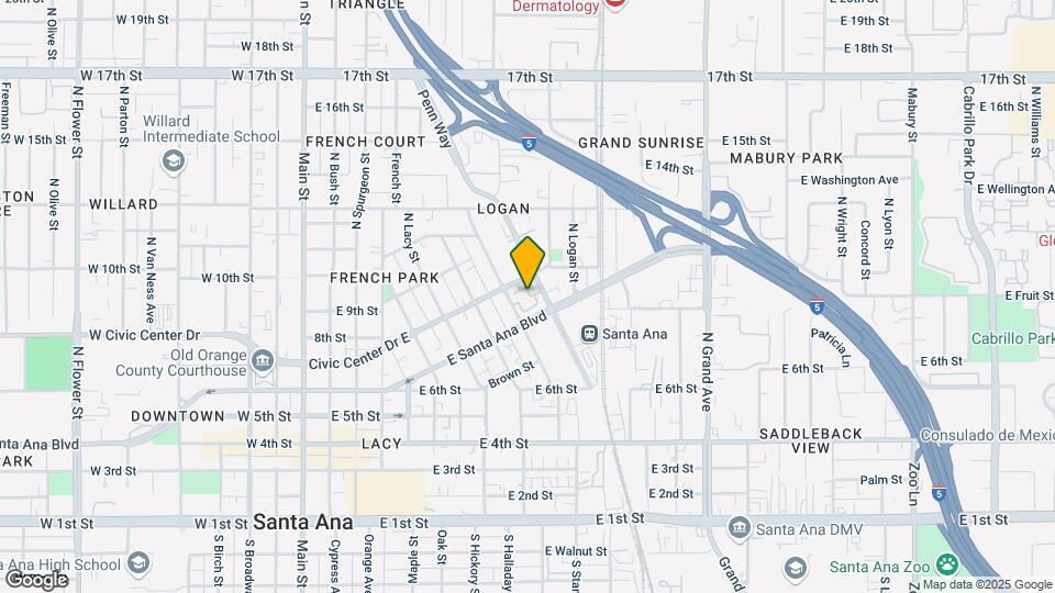 949 E Santa Ana Blvd Map and Location Details