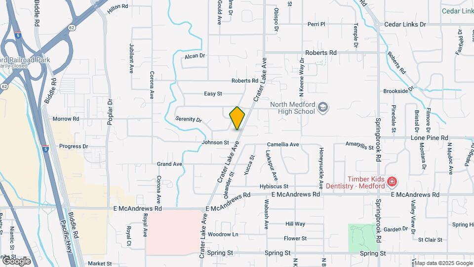 1735 Crater Lake Ave Map and Location Details