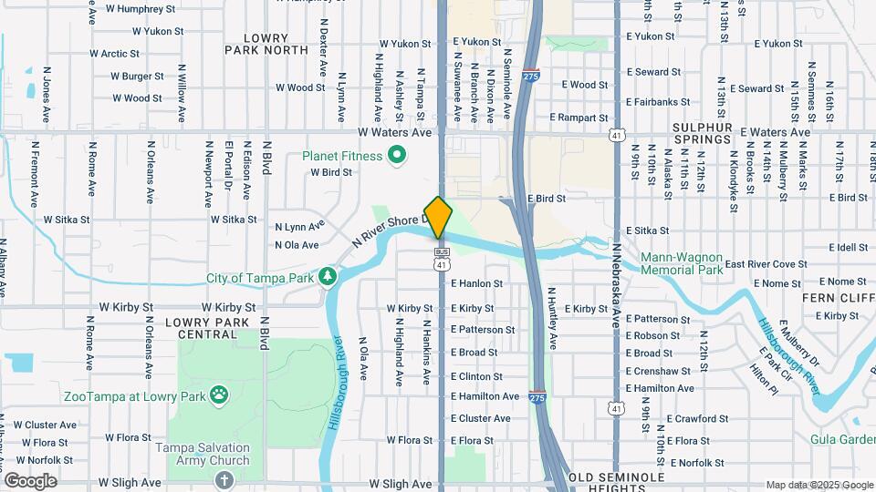8002 N Florida Ave Map and Location Details