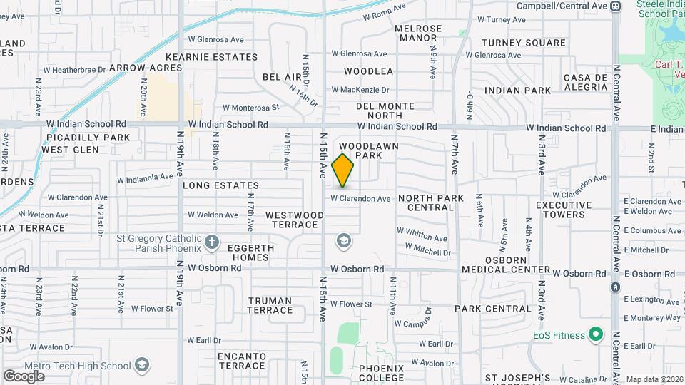 1324 W Clarendon Ave Map and Location Details