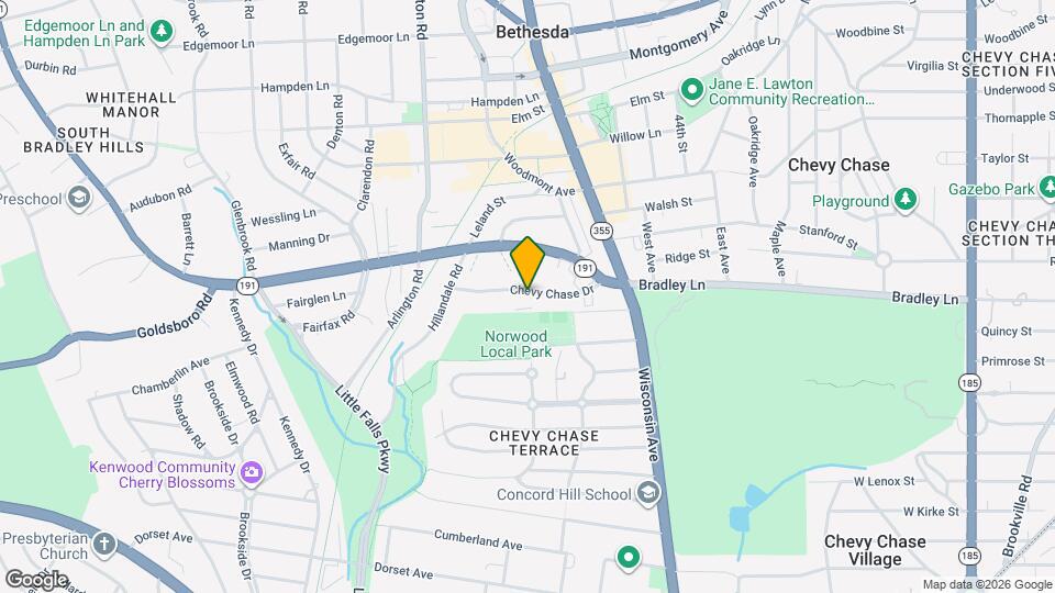 4800 Chevy Chase Dr Map and Location Details
