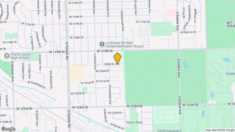 3619 W 120th St Map and Location Details