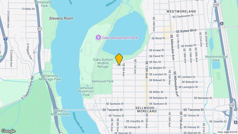 805 SE Malden St Map and Location Details