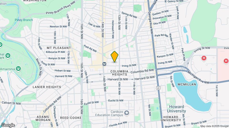 1315 Irving St NW Map and Location Details