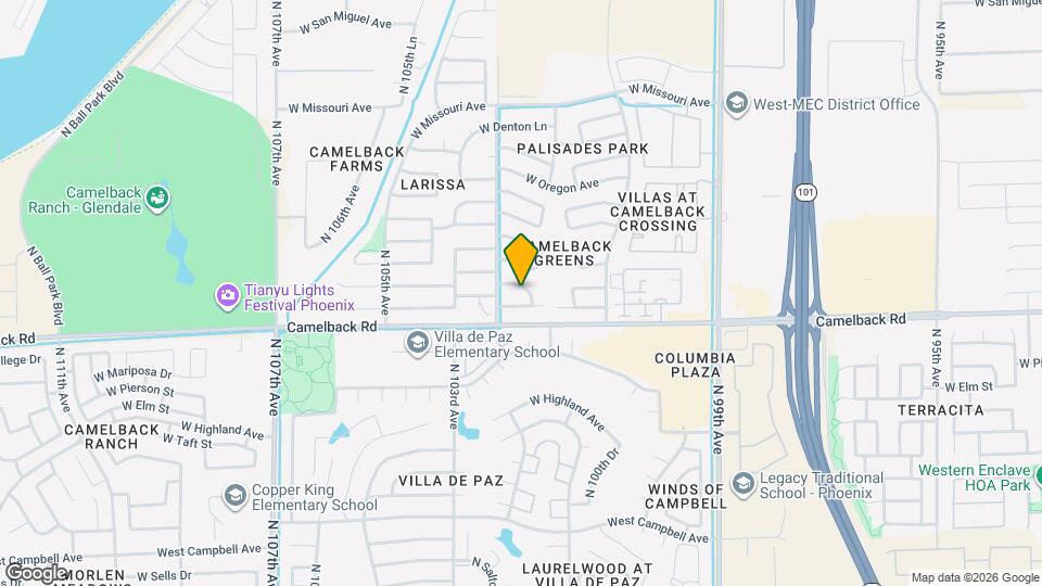 10243 W Reade Ave Map and Location Details