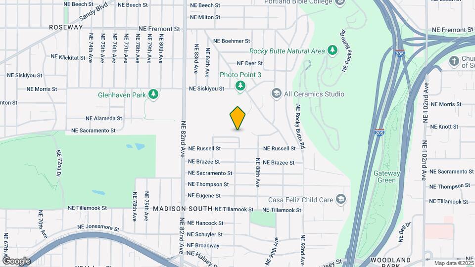 8539 NE Knott St Map and Location Details