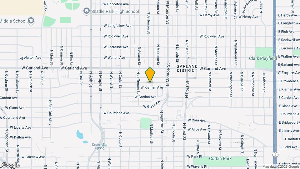 1104 W Kiernan Ave Mapa y Detalles de la Ubicación