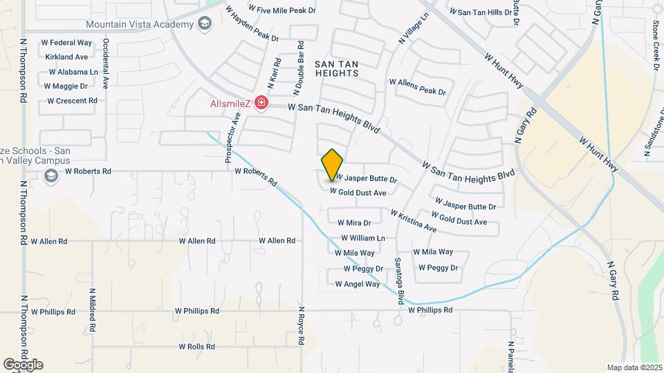 2936 W Gold Dust Ave Map and Location Details