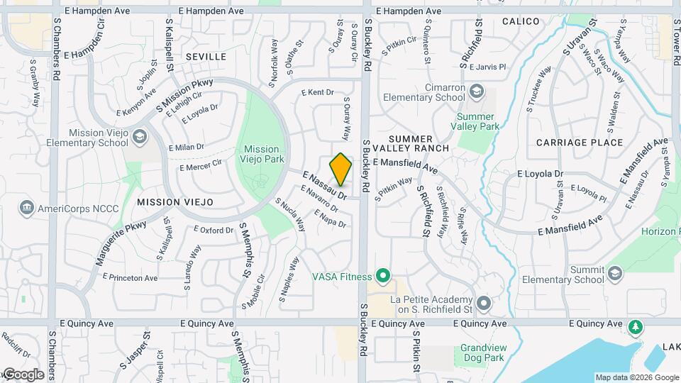 16803 E Nassau Dr Mapa y Detalles de la Ubicación