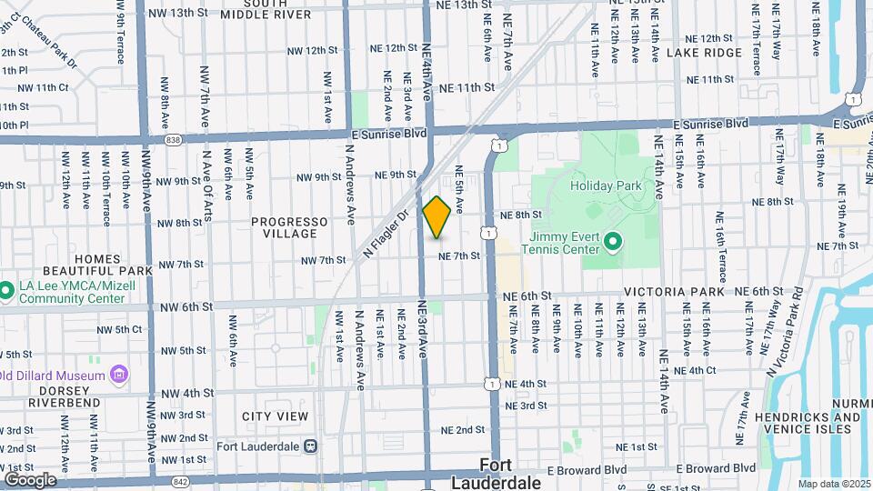 731 NE 4th Ave Map and Location Details