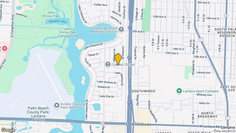 1820 Hillcrest Ave Map and Location Details