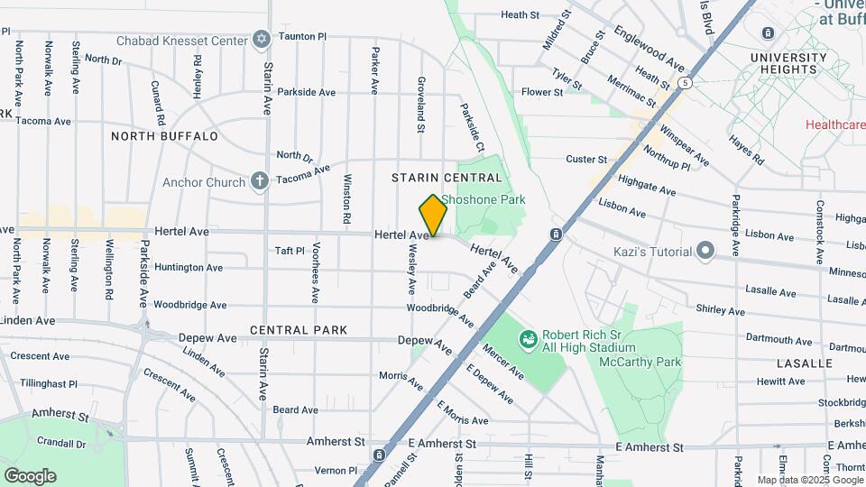 1941 Hertel Ave Map and Location Details