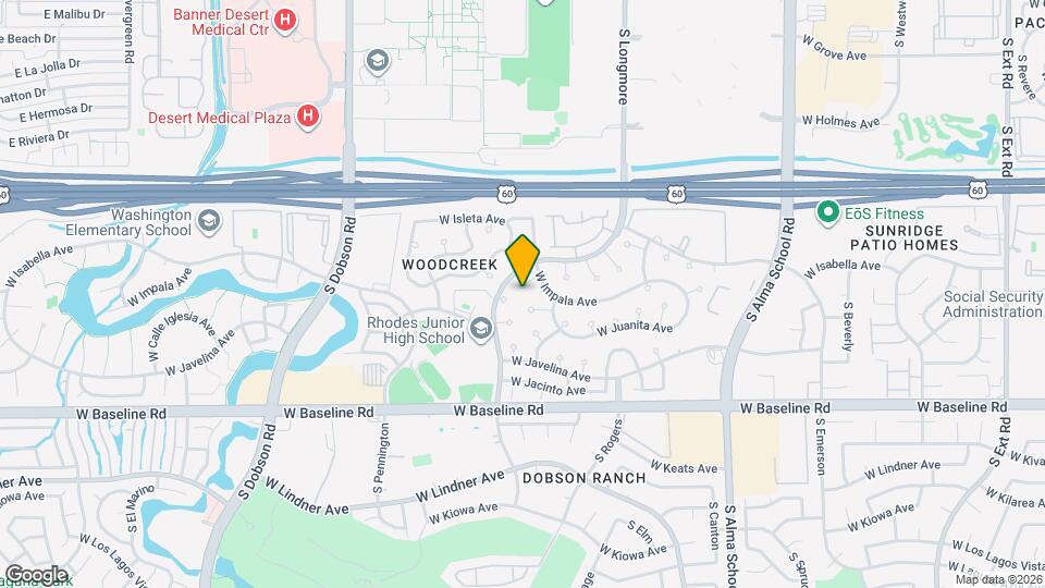 1565 W Irisado Cir Map and Location Details