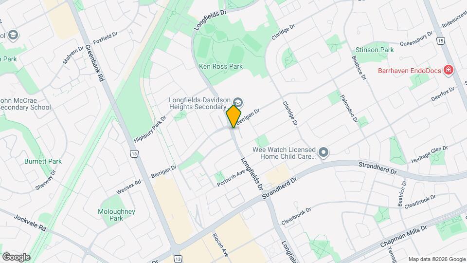 888 Longfields Dr Map and Location Details