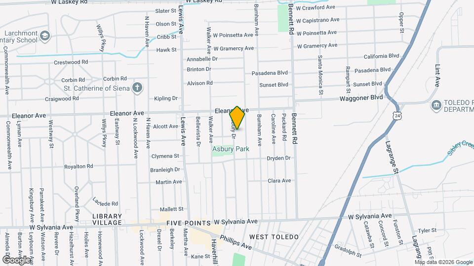 4406 Asbury Dr Map and Location Details