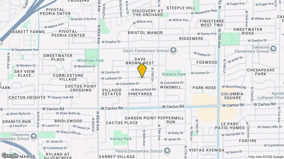 8003 W Larkspur Dr Map and Location Details