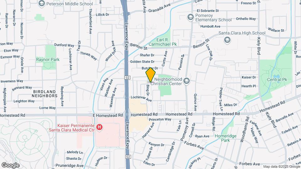 889 Bing Dr Mapa y Detalles de la Ubicación