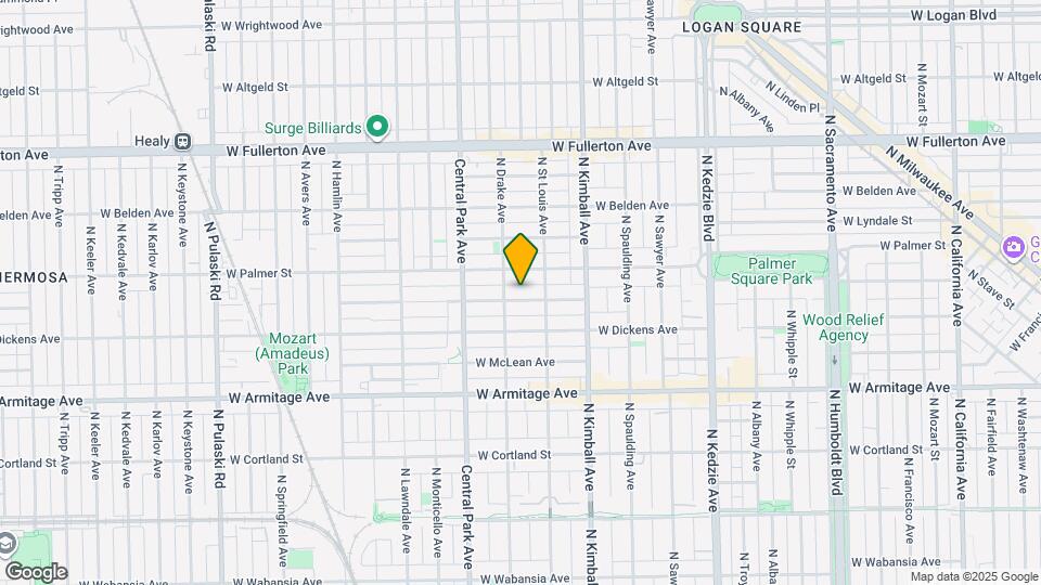 3520 W Shakespeare Ave Map and Location Details