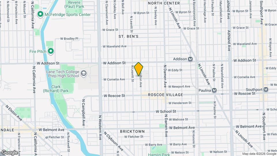 3500 N Hamilton Ave Map and Location Details