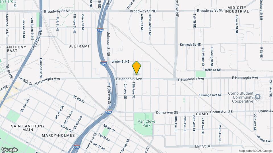 1305 E Hennepin Ave Map and Location Details