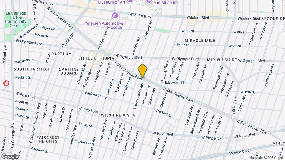1121 S Sierra Bonita Ave, Unit 1121 Map and Location Details