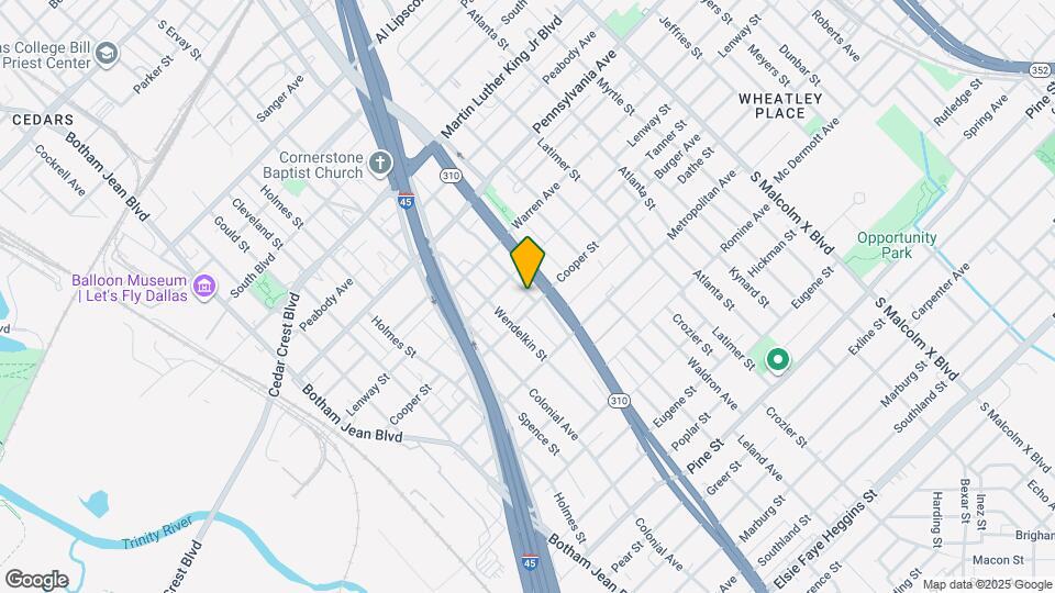 3523 S Harwood St Map and Location Details