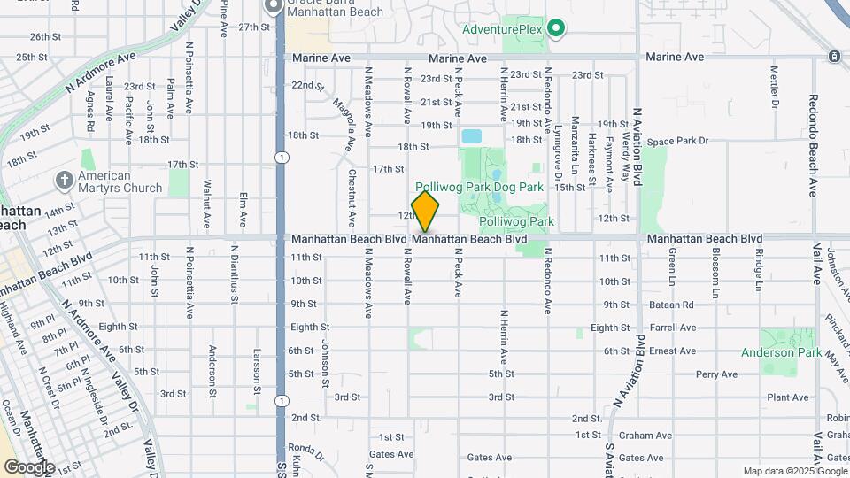 1422 Manhattan Beach Blvd, Unit 1422 Map and Location Details