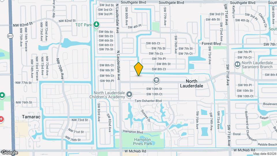 7820 SW 9th St Map and Location Details