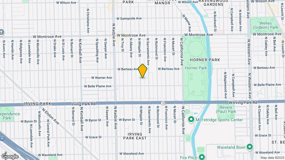 4123 N Whipple St Mapa y Detalles de la Ubicación
