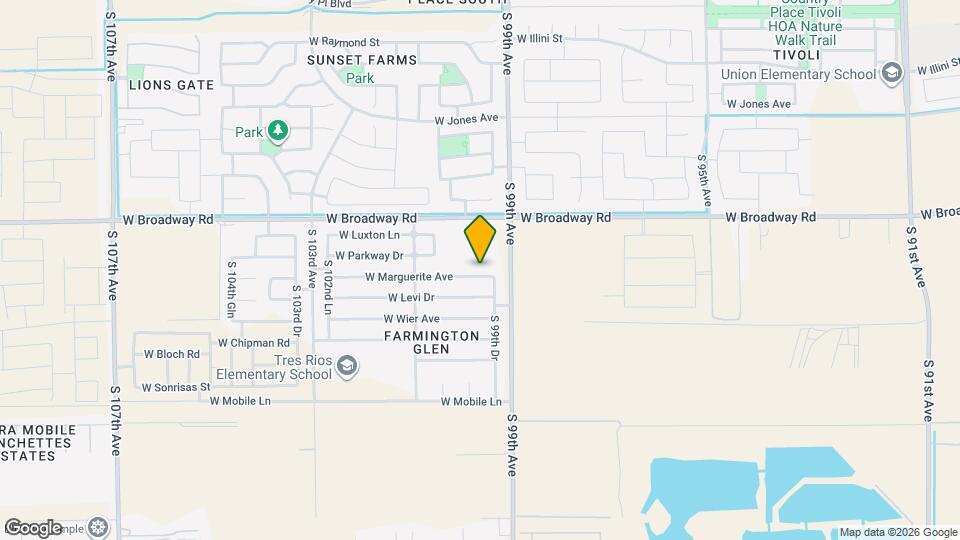 9928 W Marguerite Ave Mapa y Detalles de la Ubicación