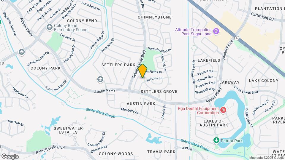 3614 Bee Bayou Ln Map and Location Details