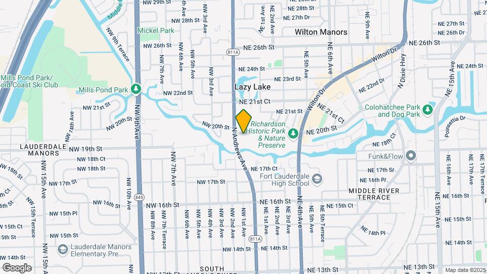 124 NE 19th Ct, Unit ONE OF A KIND WINTON MANO Map and Location Details