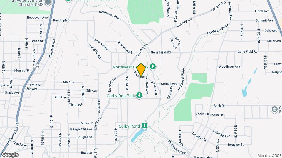 2325 W Circle Dr Map and Location Details