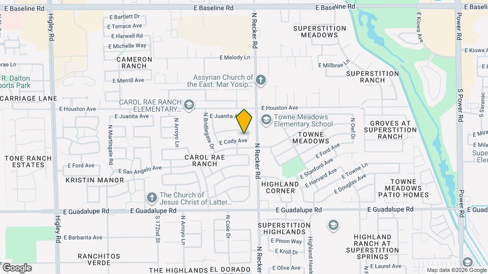 3950 E Cody Ave Map and Location Details