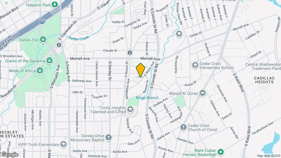 1515 E Waco Ave Map and Location Details