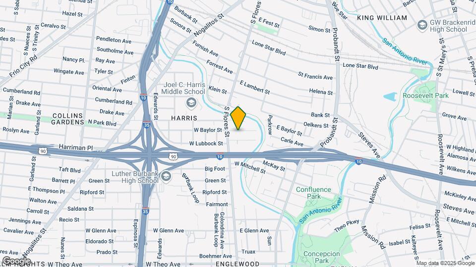 124 E Baylor St Map and Location Details