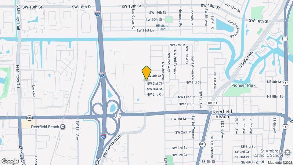 340 NW 4th Ave Map and Location Details