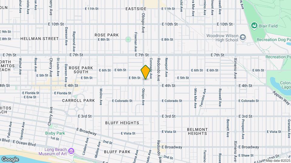 414 Obispo Ave Map and Location Details