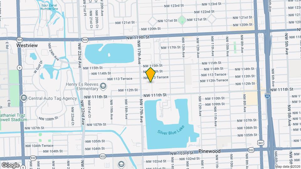 1650 NW 112th Terrace Map and Location Details