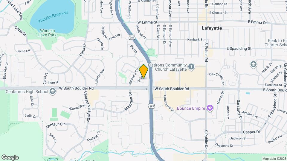 1160 Milo Cir Map and Location Details