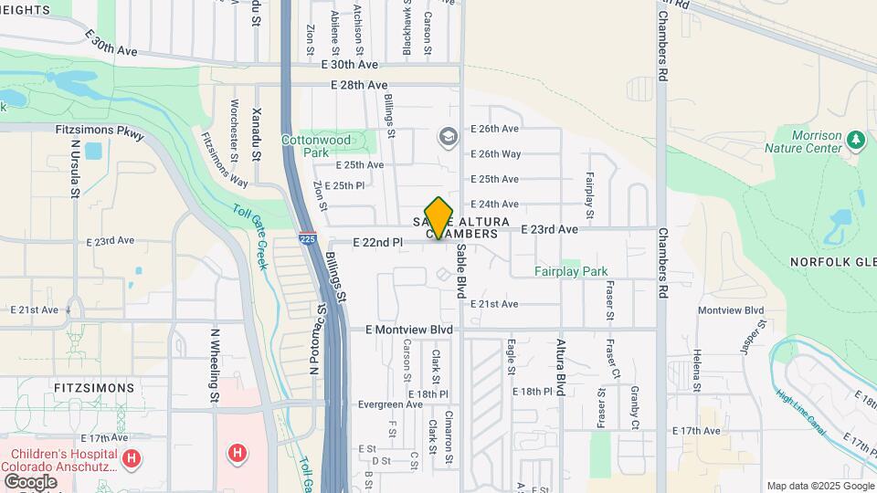 14404 E 22nd Pl Map and Location Details