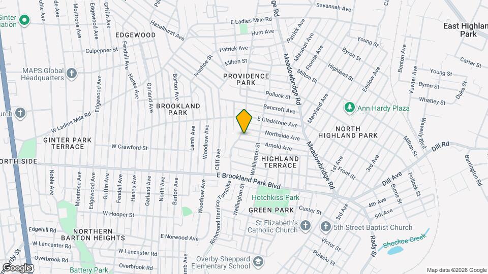 508 Arnold Ave Map and Location Details