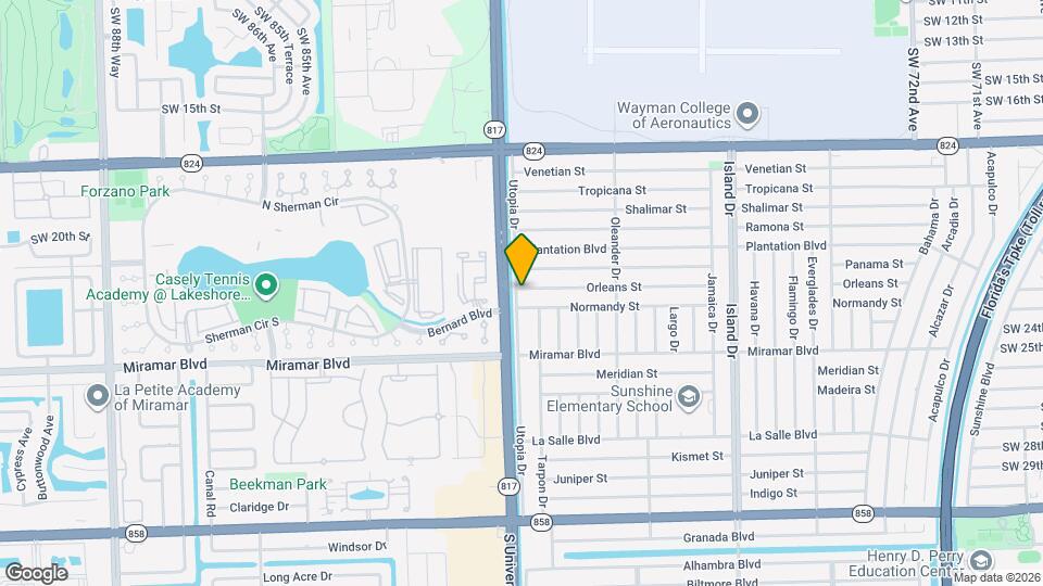 2261 Utopia Dr Map and Location Details