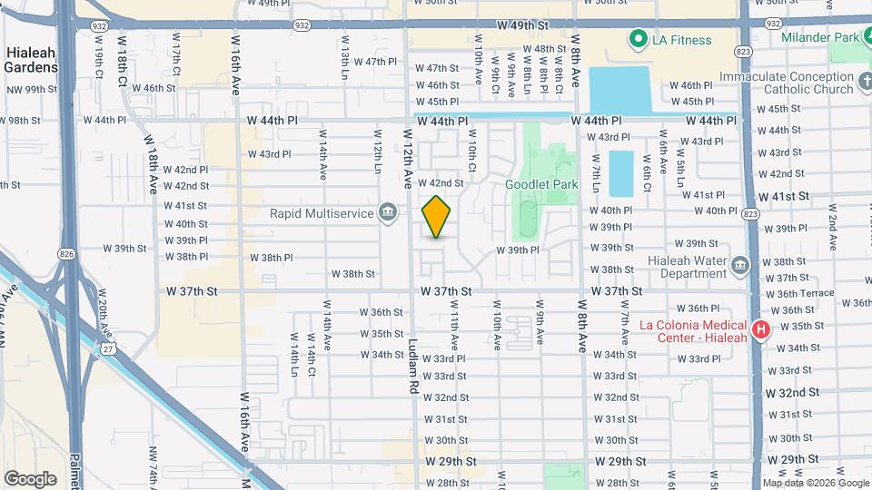 1123 W 39th Ter Mapa y Detalles de la Ubicación