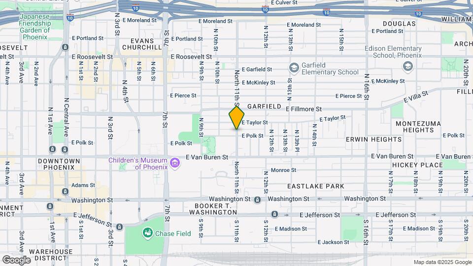 410 North 11th St Map and Location Details