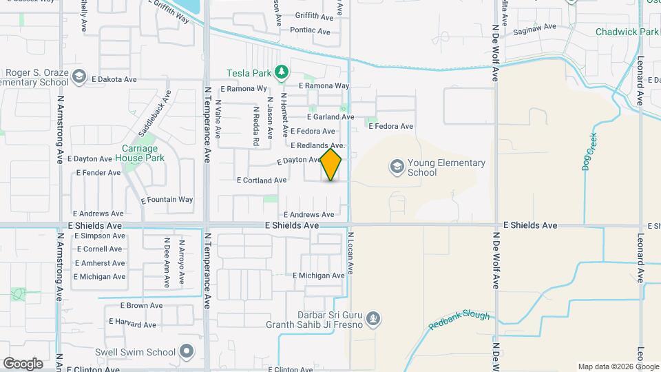 7465 E Cortland Ave Map and Location Details